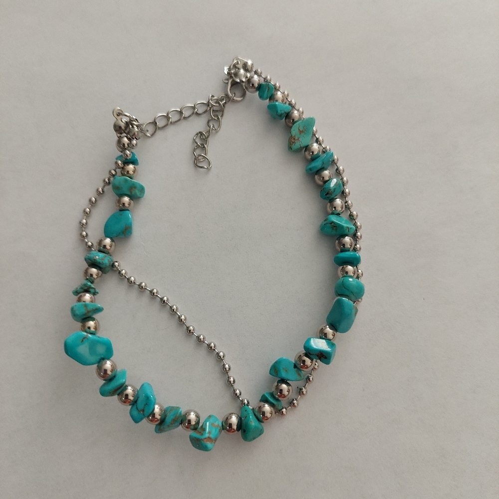 Paparazzi Anklet silver/blue